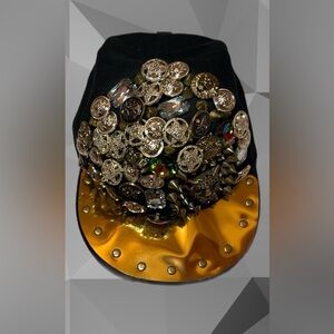 NWT hat Europe Metal Punk Baseball Caps Rivets Hip Hop Cap Snapback Caps Hat